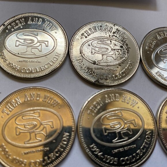 San Francisco 49ers then and now 1994-95 collectable coins 12 of 20 Lot #9 - Picture 4 of 12